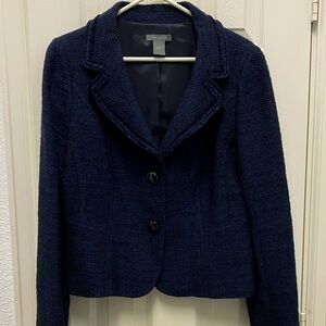 Ann Taylor Navy tweed jacket sz 12